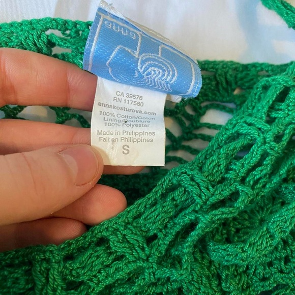 Amazing Anna Kosturova crochet micro mini skirt!!! - Picture 7 of 8